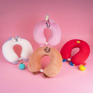 Almohada de viaje memory foam colección bt21 mang -  BT21