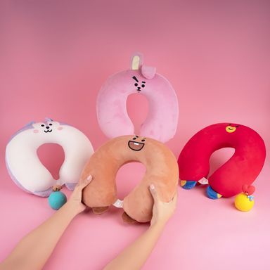 Almohada de viaje memory foam colección bt21 shooky -  BT21
