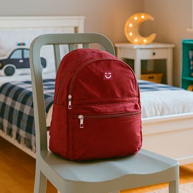 Mochila estilo práctico (rojo vino) -  Miniso