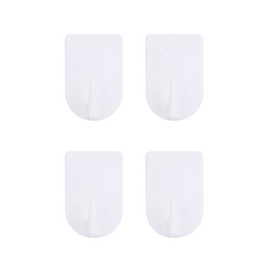 Ganchos adhesivos ganchos cuadrados blancos 6 piezas -  Miniso