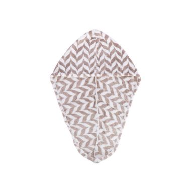 Toalla para el cabello jacquard caqui -  Miniso