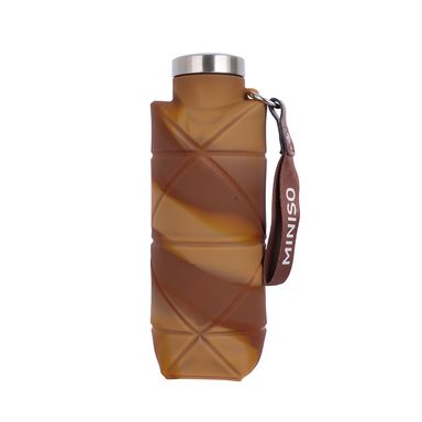 Tomatodo de silicona plegable con correa de la serie wood pattern de 700 ml -  Miniso