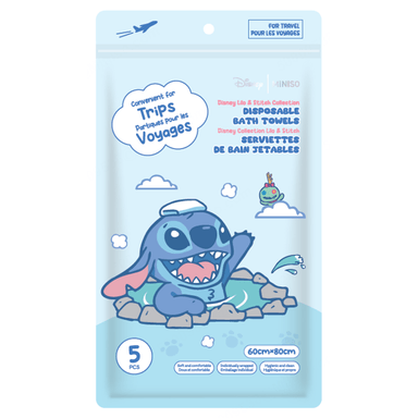Toallas de baño desechables de la colección disney lilo & stitch (5 piezas) -  Lilo & Stitch