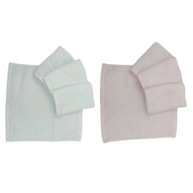 Set de toallas para rostro miniso algodón 30cm x 30cm lisa 3 pzas -  Miniso