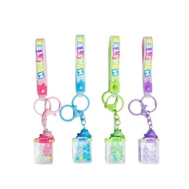 Llavero con líquido miniso serie monster family maquinita con pinza -  Miniso