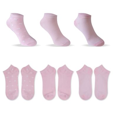Medias miniso puntos rosa 6 pares -  Miniso