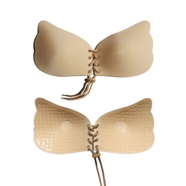 Brasier adhesivo push up en forma de alas copa c nude -  Miniso