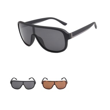 Lentes de moda unisex anchos raya en medio s 002 -  Miniso