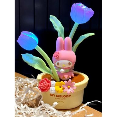 Lámpara de noche led tulipán de la serie flower fairy my melody -  Sanrio
