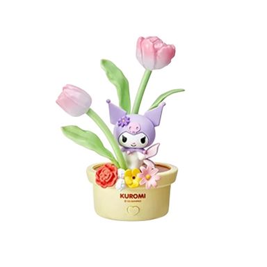 Lámpara de noche led tulipan de la serie flower fairy kuromi -  Sanrio