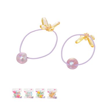 Set de ligas para cabello miniso mariposas 2 pzas -  Miniso