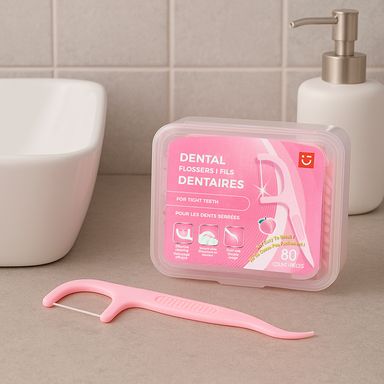 Hilo dental de durazno 80 piezas serie miniso -  Miniso