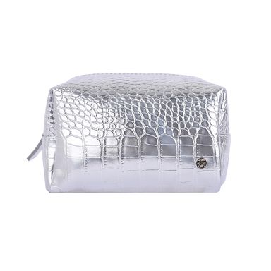 Cosmetiquera rectangular miniso cocodrilo plata -  Miniso