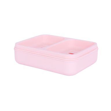 Jabonera de estilo sencillo con dos compartimentos rosa -  Miniso