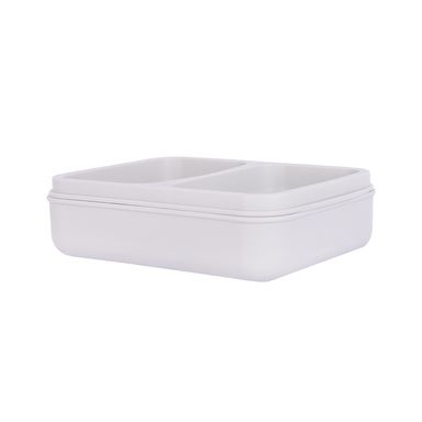 Jabonera de estilo sencillo con dos compartimentos gris -  Miniso
