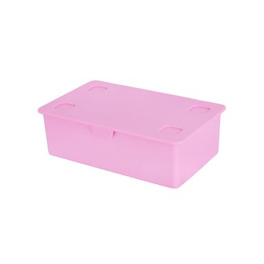 Organizador de plástico apilable de la serie black pink pequeña rosa -  Miniso