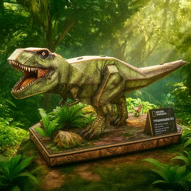 Rompecabezas 3d tyrannosaurus 28cm x 21cm serie national geographic dinosaur -  National Geographic Dinosaur