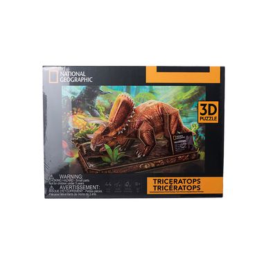Rompecabezas 3d triceratops 28cm x 21cm serie national geographic dinosaur -  National Geographic Dinosaur