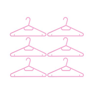 Gancho para ropa perchas multifuncionales para ropa 6 piezas rosa -  Miniso