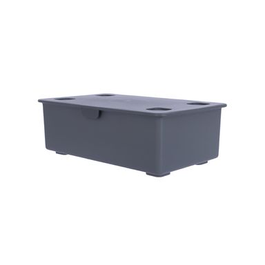 Organizador de plástico apilable de la serie black pink pequena gris -  Miniso