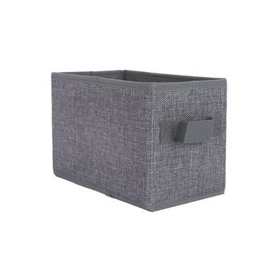 Organizador de tela de lino sintético pequeña gris -  Miniso