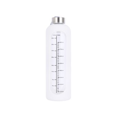 Tomatodo de vidrio de borosilicato de estilo simple de 1000 ml blanca -  Miniso