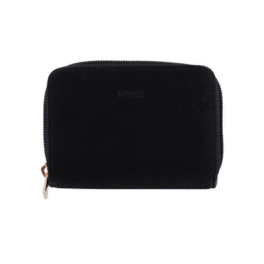 Monedero zip-around miniso basico negro -  Miniso
