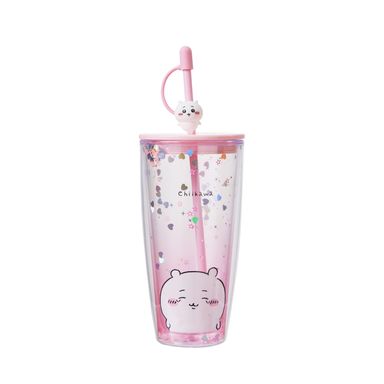 Tomatodo de plástico de doble pared con sorbete chiikawa 700 ml rosa -  Chiikawa