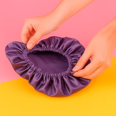 Gorro satinado morado seire miniso -  Miniso