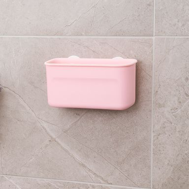 Organizador con ventosa de estilo simple rosa -  Miniso