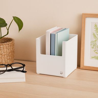 Organizador apilable cuadrada (beige) -  Miniso