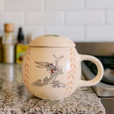Taza de cerámica con diseño de béisbol de la serie bugs bunny retro style de 340 ml -  Looney Tunes