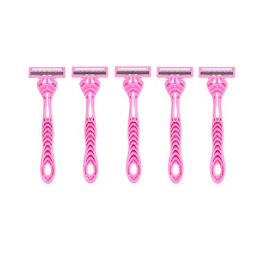 Maquinillas de afeitar pivotantes antideslizantes de 3 hojas para mujer (5 uds.) -  Miniso
