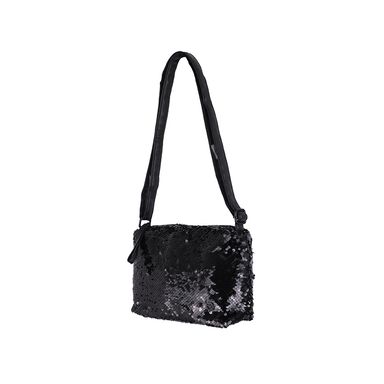 Bolsa crossbody lentejuelas negro -  Miniso