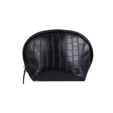 Cosmetiquera ovalada miniso cocodrilo negro -  Miniso