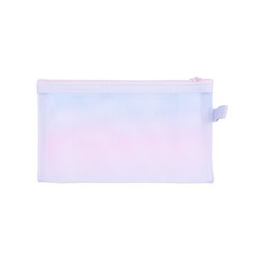 Cartuchera de malla de una capa a6 degradado morado degradado serie miniso -  Miniso