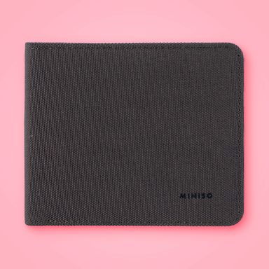 Cartera casual de tela miniso café -  Miniso