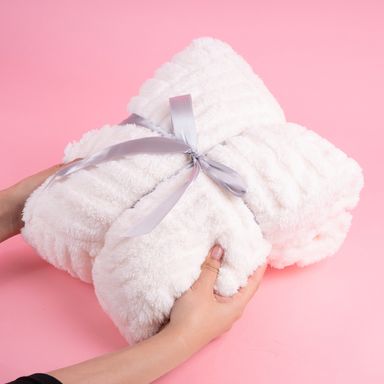 Manta jacquard miniso beige -  Miniso