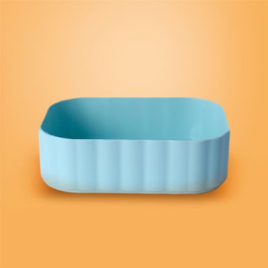 Organizador de plástico serie macaron para escritorio azul -  Miniso