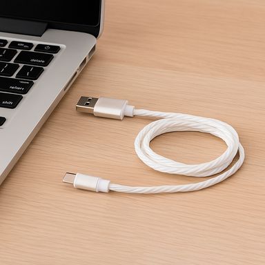 Cable magnético 3 en 1 colorido con luz -  Miniso