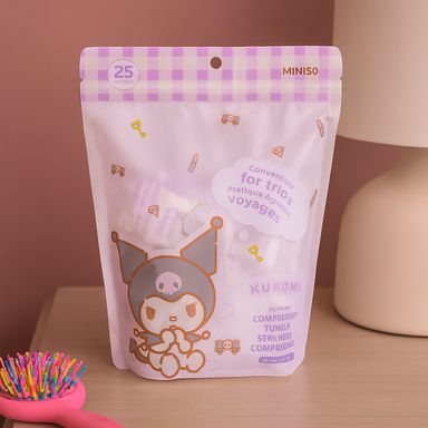 Toallas comprimidas kuromi 25 piezas serie sanrio -  Sanrio