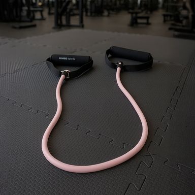 Fitness miniso sports liga larga de látex recto para yoga de colores rosa -  Miniso