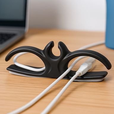 Organizador de cable basic style 2 piezas negro -  Miniso