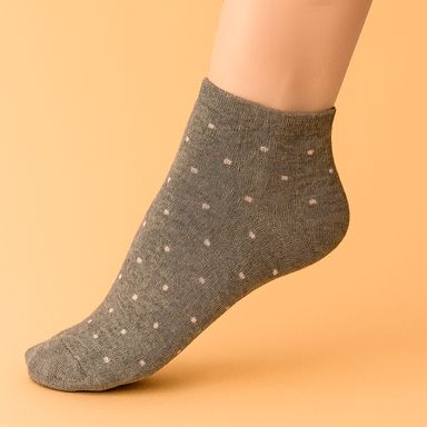 Medias para mujer miniso rosa y gris 5 pares -  Miniso