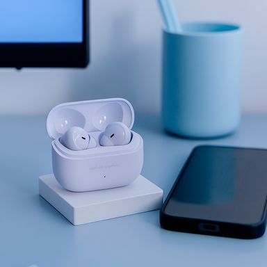 Audífonos tws life is for fun mod f66 morado -  Miniso