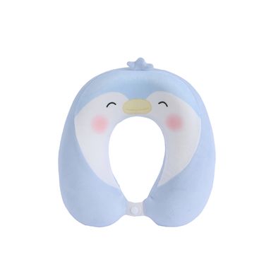 Almohada de viaje en forma de u de espuma viscoelástica animal pingüino azul -  Miniso