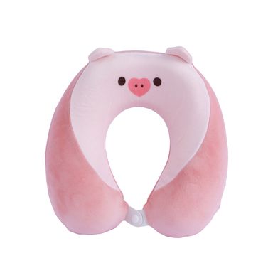 Almohada de viaje en forma de espuma viscoelástica animal cerdito rosa -  Miniso