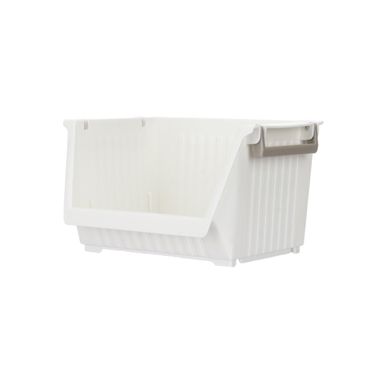 Organizador de plástico apilable L blanco -  Miniso