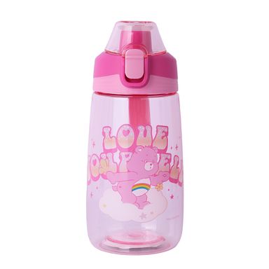 Tomatodo de plástico tritan de la colección care bears con mango de silicona 500 ml rosa -  Care Bears