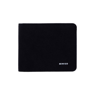 Cartera casual de tela miniso negro -  Miniso